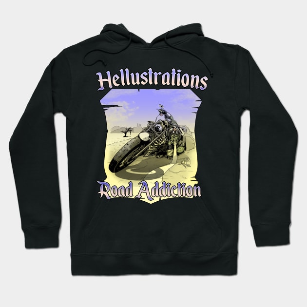 Road Addiction Hoodie by Hellustrations